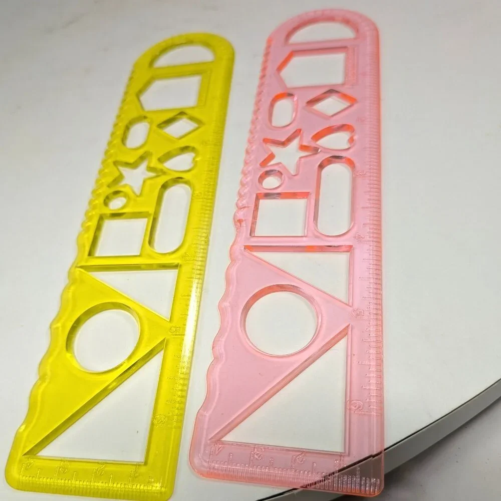 Crayola (3) Stencils binder holes & other stencils